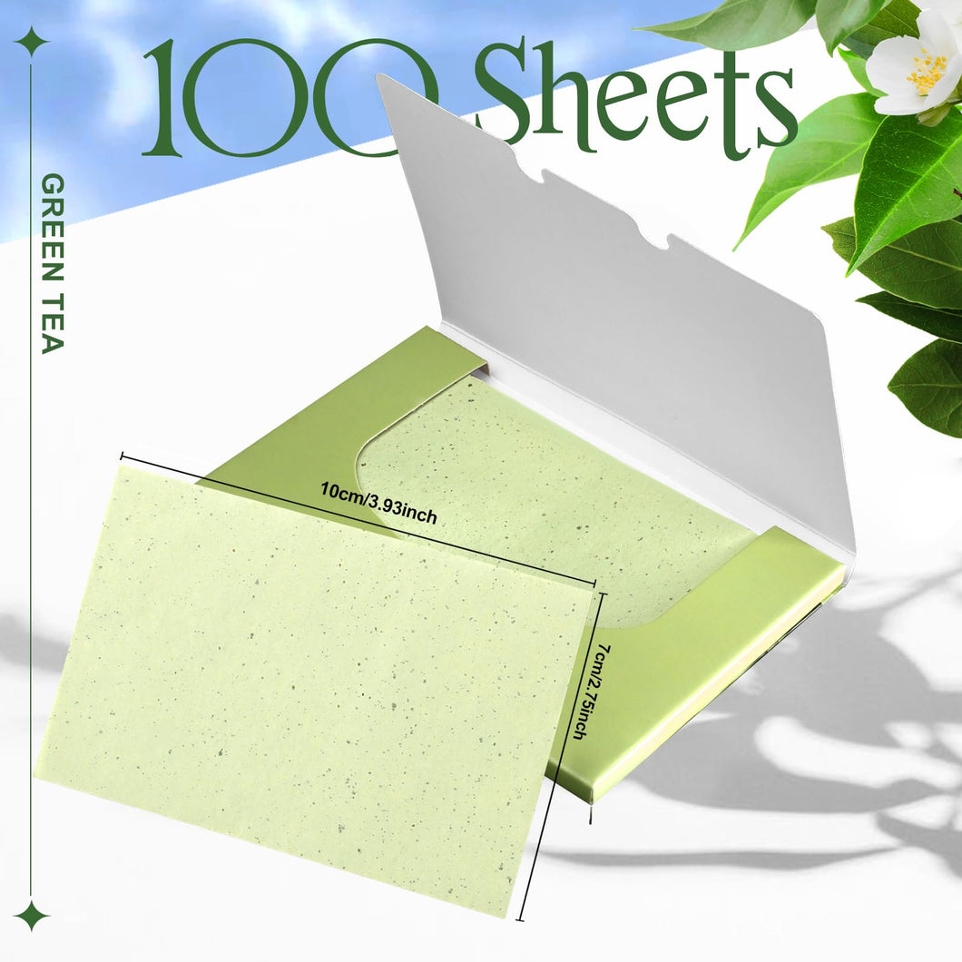 Belotty Oil Blotting Papers with Green Tea 100pcs